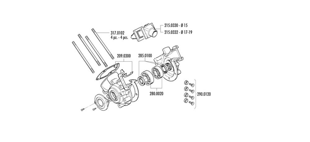 SP 1125914 POLINI Motor Kurbelgehäuse passend fuer PEUGEOT 103