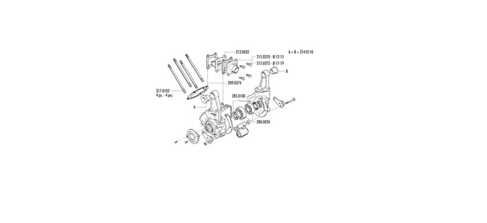 SP 1125919 POLINI Motor Kurbelgehäuse SPX mit Zubehör passend fuer PEUGEOT 103