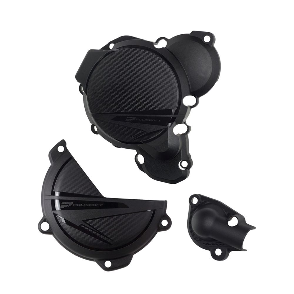 SP 1127163 POLISPORT Motorabdeckungen Schutz-Kit passend fuer KTM 250 XC Schwarz &