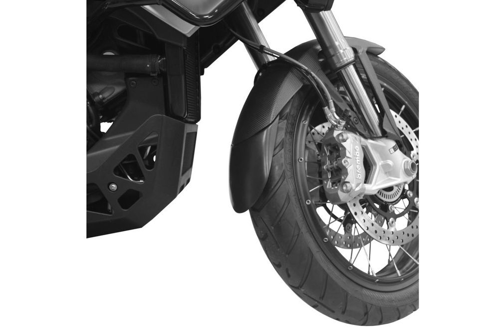 PUIG 9284N Verlängerung des vorderen Schutzblechs passend fuer APRILIA CAPONORD 1200 RALLY Schwarz