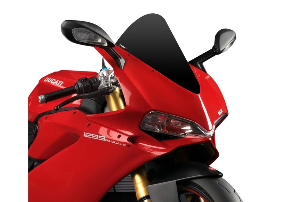 PUIG 7621N R-Racer Scheibe passend fuer DUCATI 1299 PANIGALE Schwarz