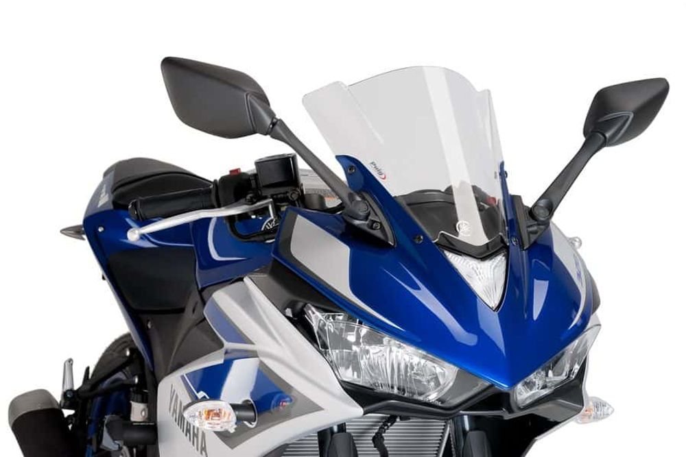 PUIG 7649W Z-Racing Scheibe passend fuer YAMAHA YZF-R3 Transparent