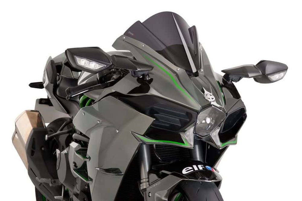 PUIG 7631F Z-Racing Scheibe passend fuer KAWASAKI NINJA H2 Stark getönt