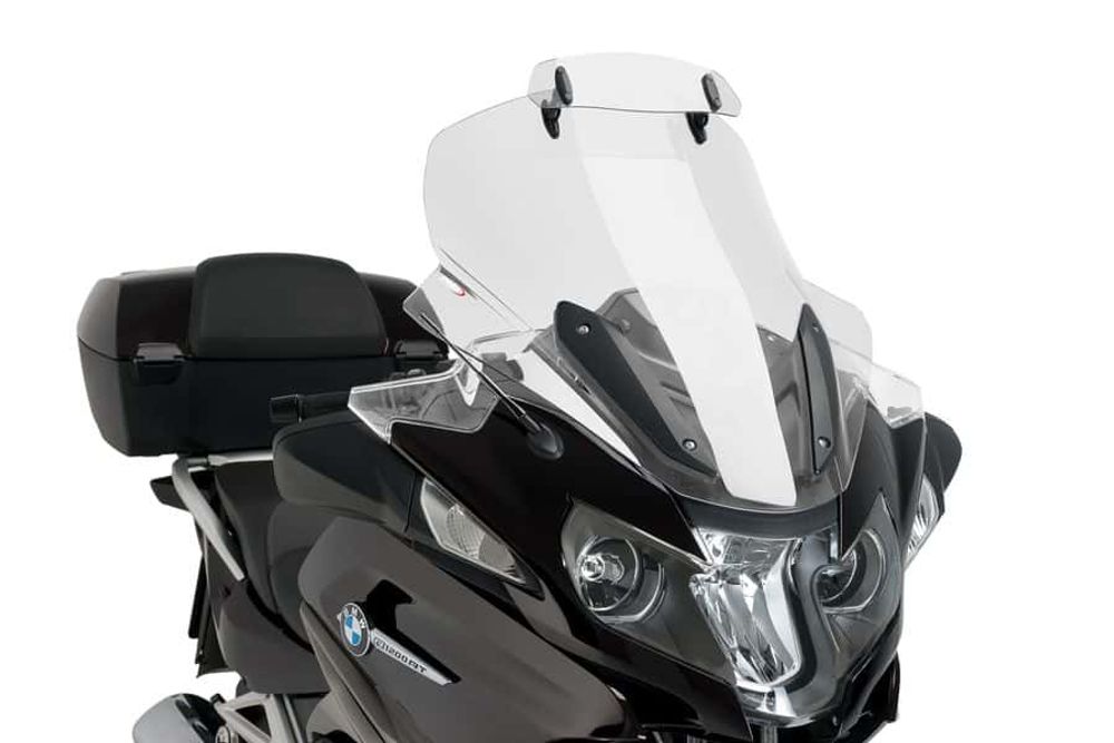 PUIG 5853W Spoilerscheibe befestigt mit Schrauben passend fuer KAWASAKI GTR1400 Transparent