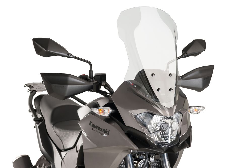 PUIG 9710W Tourenscheibe passend fuer KAWASAKI VERSYS-X 300 Transparent