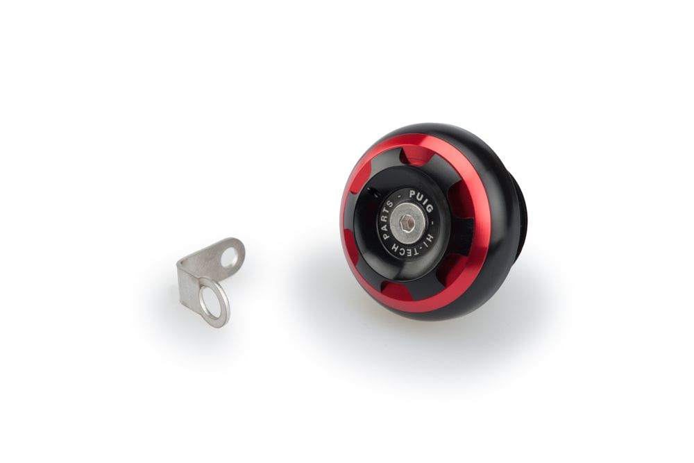 PUIG 20343R Motorölablassschraube TRACK passend fuer APRILIA TUONO 1000R Rot