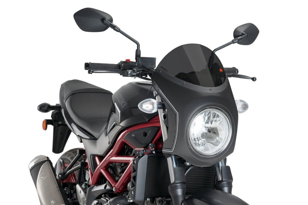 PUIG 3170F Retro-Verkleidungscheibe passend fuer SUZUKI SV650 Stark getönt