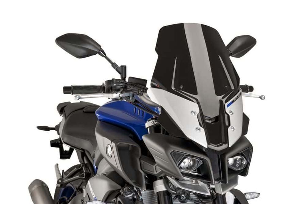 PUIG 8918N Tourenscheibe Plus passend fuer YAMAHA MT-10 Schwarz