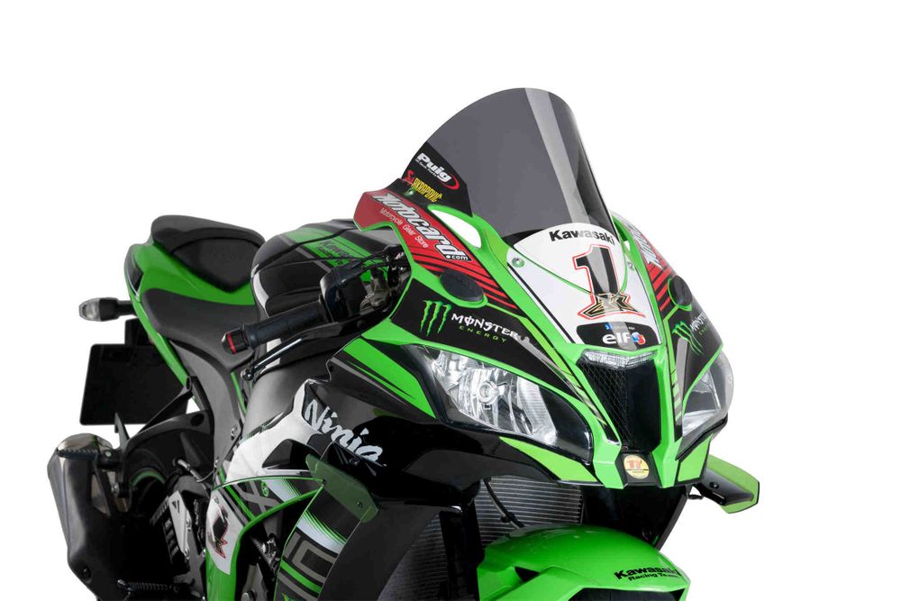 PUIG 9849F R-Racer Scheibe passend fuer KAWASAKI ZX-10R Stark getönt