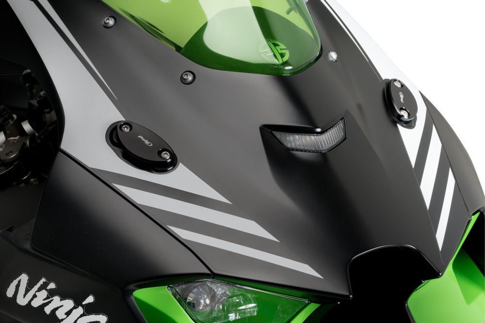 PUIG 3847N Rückspiegel Kappen passend fuer KAWASAKI ZX-10R Schwarz
