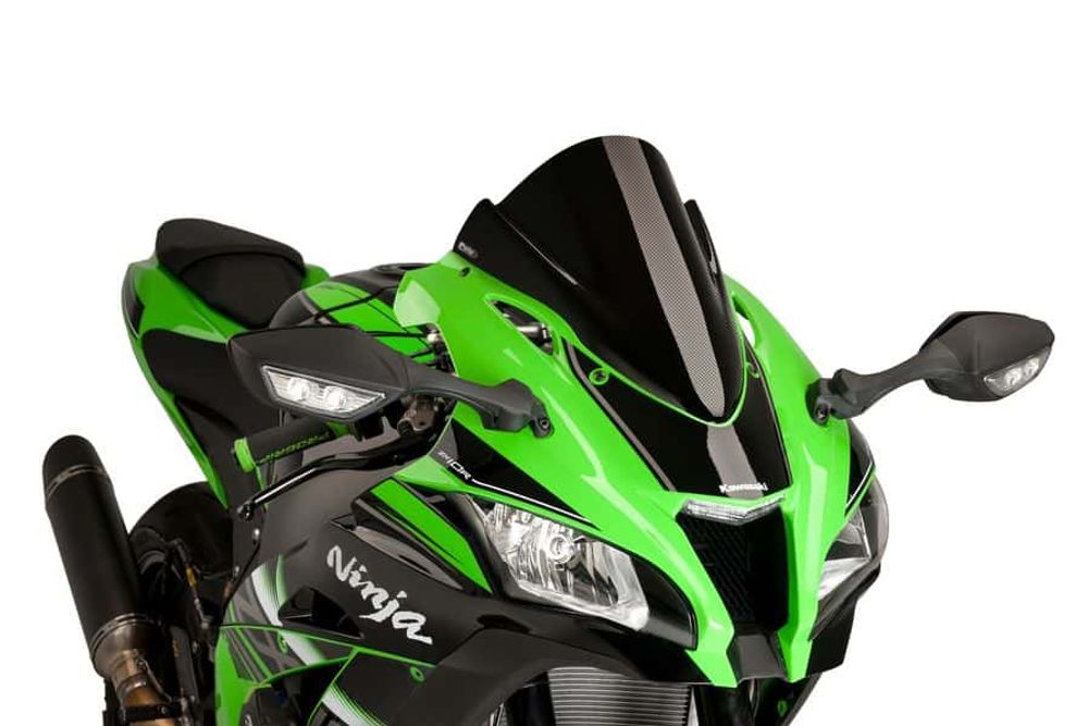 PUIG 8912C Z-Racing Scheibe passend fuer KAWASAKI ZX-10R Carbon look