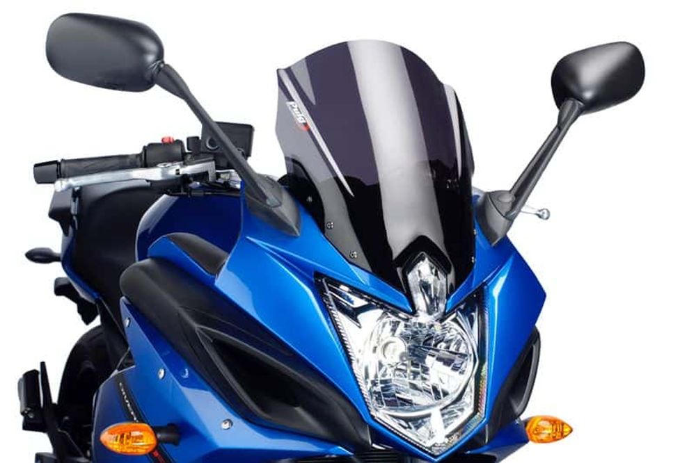 Puig 5547F Tourenscheibe Kompatibel/Ersatz für YAMAHA XJ6 DIVERSION F Stark getönt