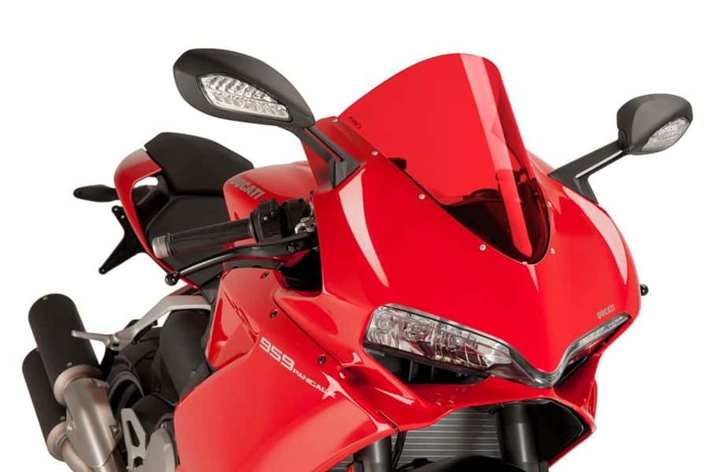 PUIG 7621R R-Racer Scheibe passend fuer DUCATI 1299 PANIGALE Rot