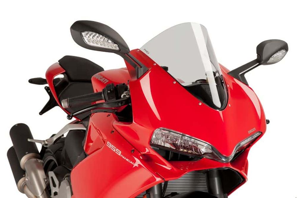 PUIG 7621W R-Racer Scheibe passend fuer DUCATI 1299 PANIGALE Transparent