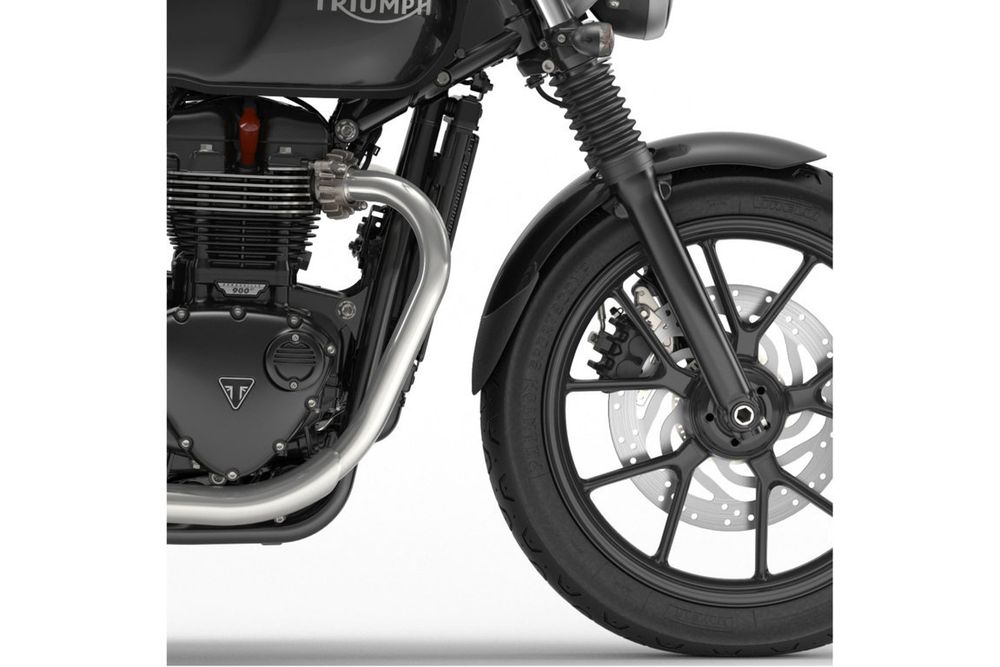 PUIG 9224N Verlängerung des vorderen Schutzblechs passend fuer TRIUMPH STREET TWIN Schwarz