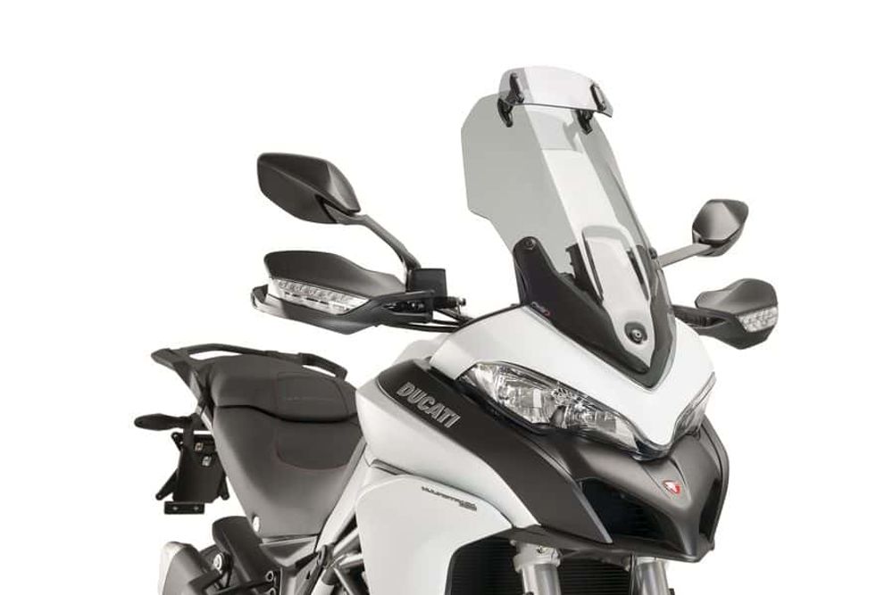 PUIG 7624H Tourenscheibe mit Spoilerscheibe passend fuer DUCATI MULTISTRADA 1200 Getönt