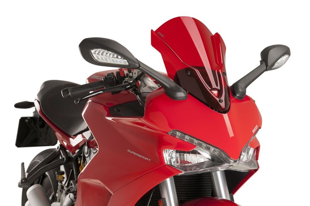 PUIG 9434R Z-Racing Scheibe passend fuer DUCATI SUPERSPORT 939 Rot