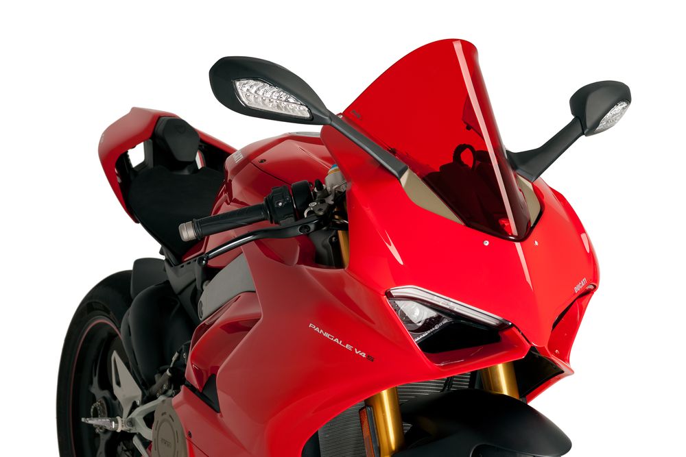 PUIG 9690R R-Racer Scheibe passend fuer DUCATI PANIGALE V4S Rot