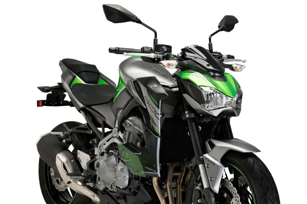PUIG 20327V Naked Side Spoiler passend fuer KAWASAKI Z900 Grün