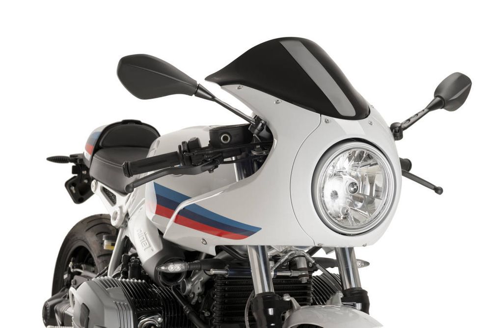 PUIG 9402N Tourenscheibe passend fuer BMW R NINET RACER Schwarz