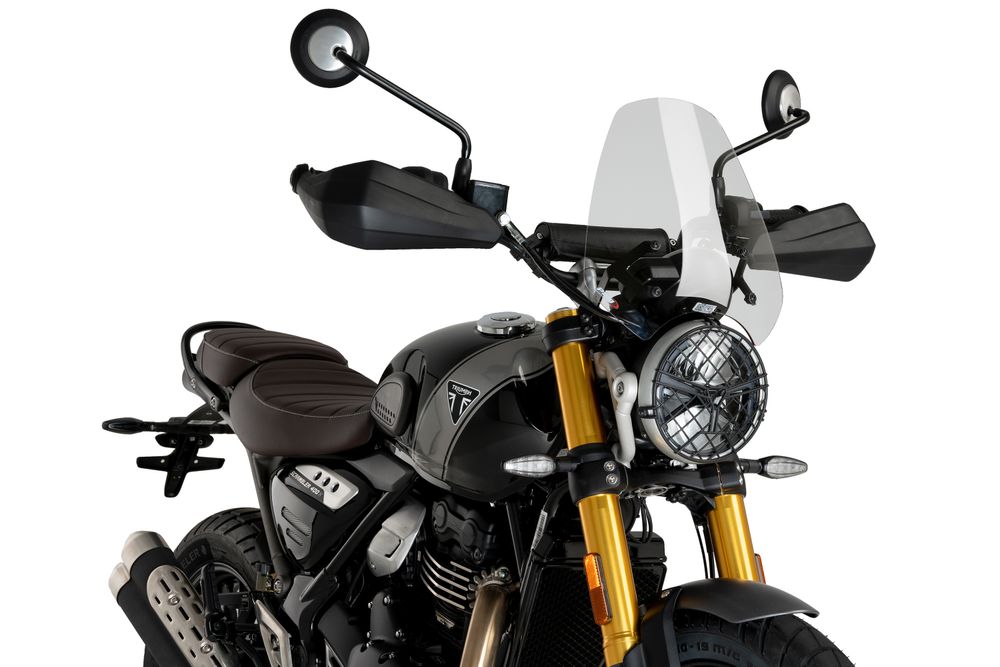 PUIG 21933W New Generation Sport passend fuer TRIUMPH SCRAMBLER 400X Transparent