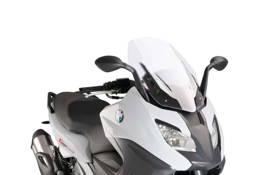Puig 9014W Windschutzscheibe V-Tech Line Sport für BMW C650 SPORT 2017 Transparent