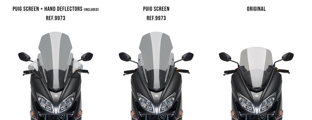 PUIG 9973H Windschutzscheibe V-Tech Line Touring passend fuer SUZUKI BURGMAN 400 Getönt