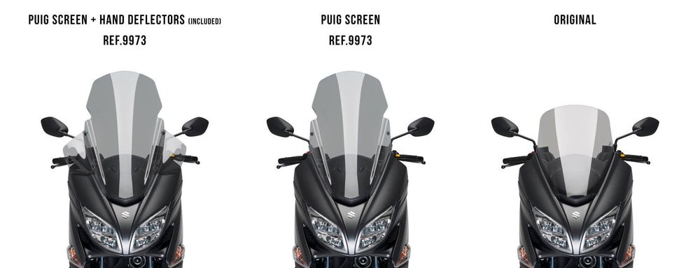 PUIG 9973H Windschutzscheibe V-Tech Line Touring passend fuer SUZUKI BURGMAN 400 Getönt
