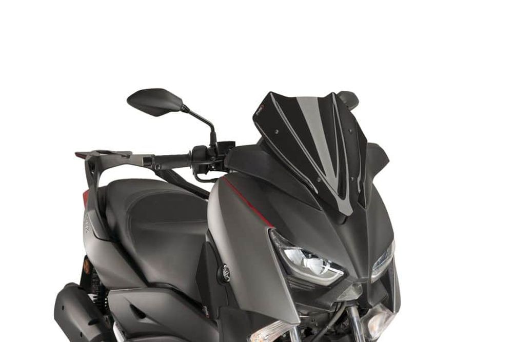 PUIG 9474N Windschutzscheibe V-Tech Line Sport passend fuer YAMAHA X-MAX 400 Schwarz