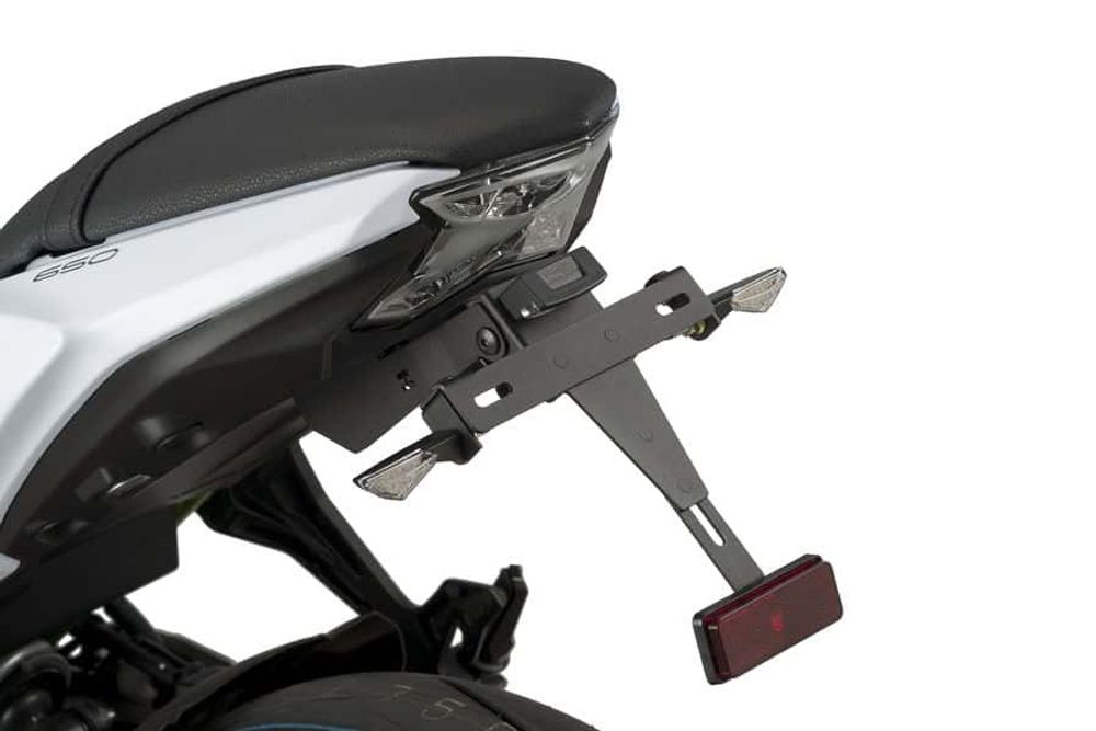 PUIG 9353N Kennzeichenhalters passend fuer KAWASAKI Z650 Schwarz
