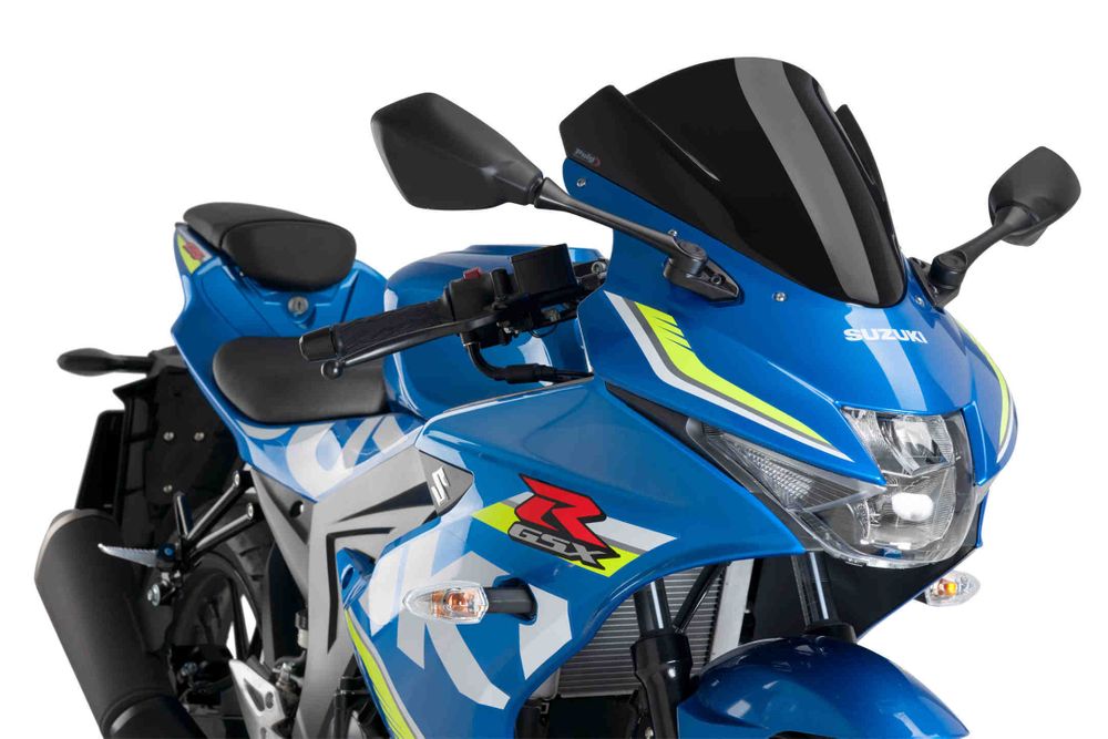 PUIG 9721N Z-Racing Scheibe passend fuer SUZUKI GSX-R125 Schwarz