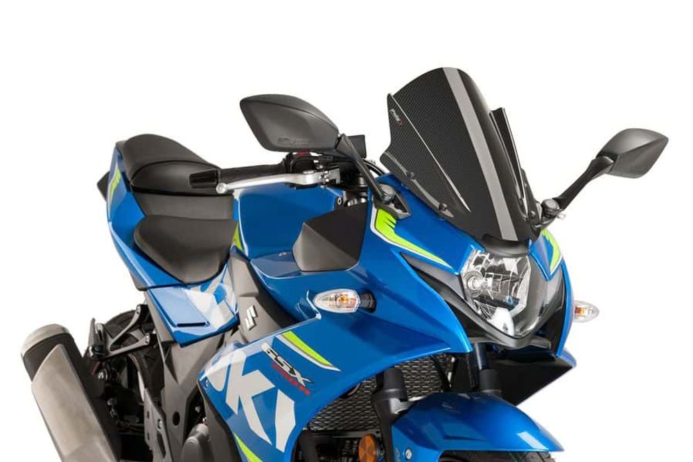 PUIG 9722C Z-Racing Scheibe passend fuer SUZUKI GSX-R250 Carbon look