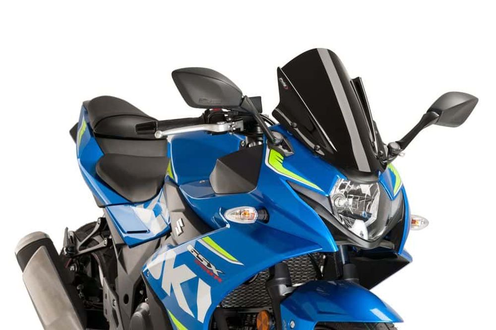PUIG 9722N Z-Racing Scheibe passend fuer SUZUKI GSX-R250 Schwarz