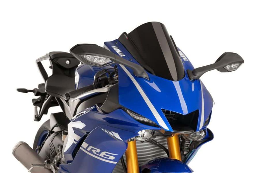 PUIG 9723N Z-Racing Scheibe passend fuer YAMAHA YZF-R7 Schwarz