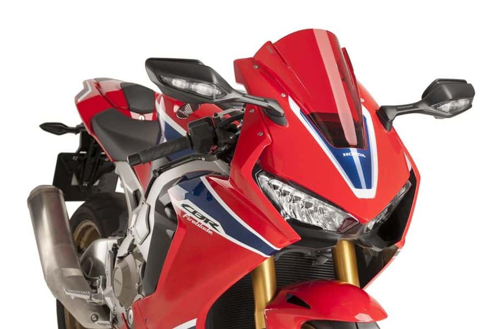 PUIG 9407R Z-Racing Scheibe passend fuer HONDA CBR1000RR FIREBLADE SP Rot