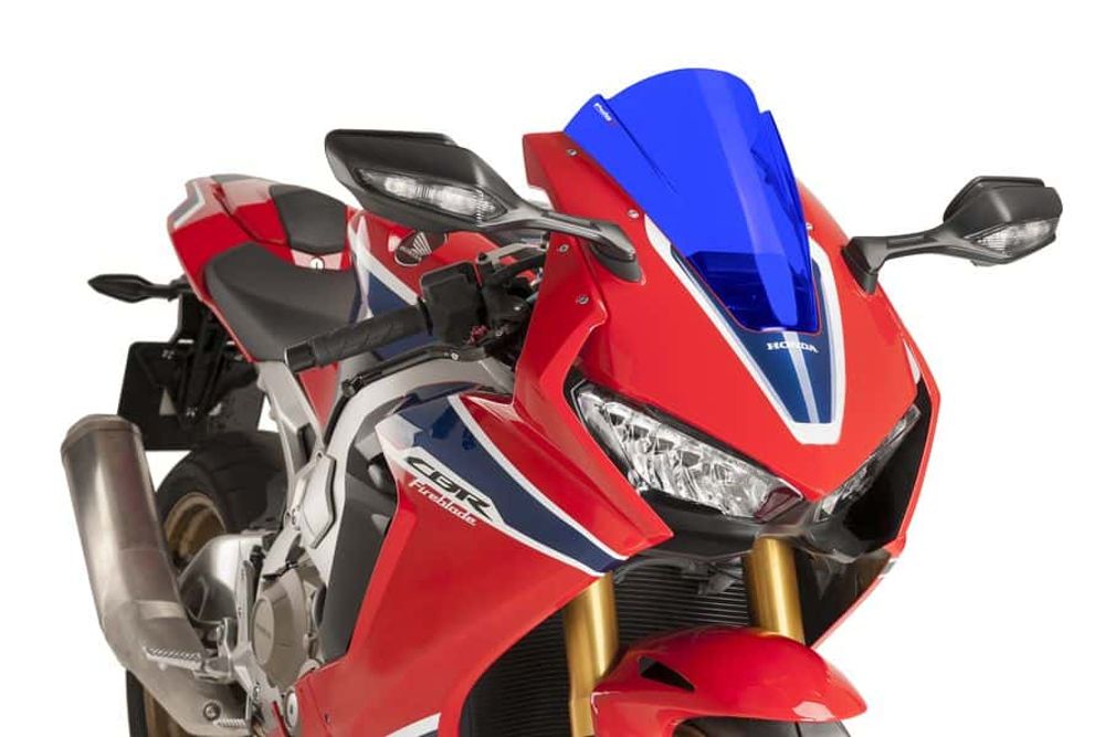 PUIG 9407A Z-Racing Scheibe passend fuer HONDA CBR1000RR FIREBLADE SP Blau
