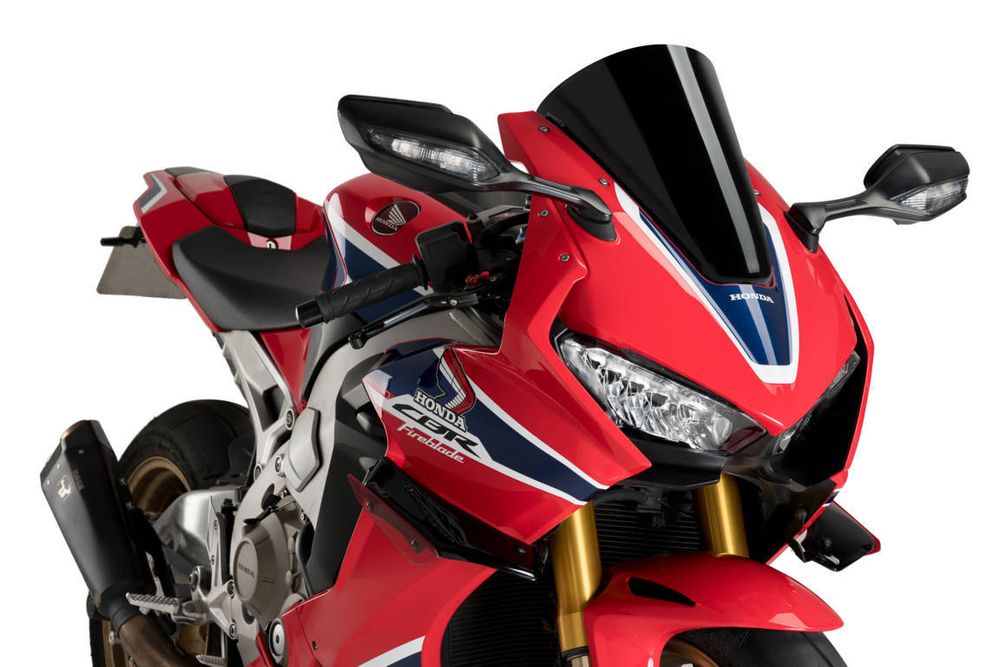 PUIG 3630N R-Racer Scheibe passend fuer HONDA CBR1000RR FIREBLADE SP Schwarz