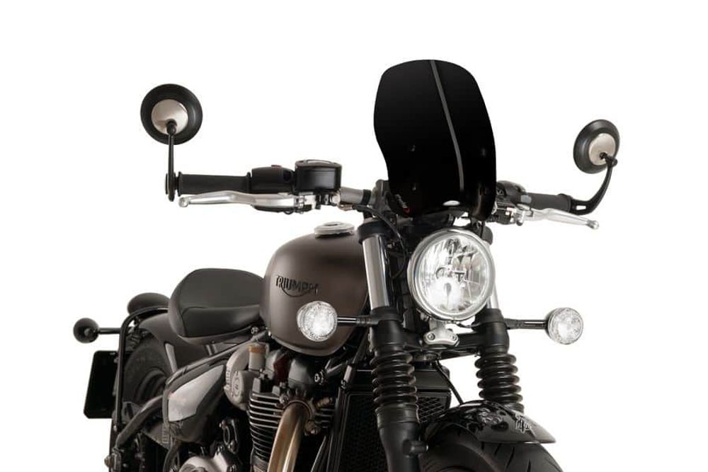 PUIG 9437F New Generation Sport passend fuer TRIUMPH BONNEVILLE BOBBER Stark getönt