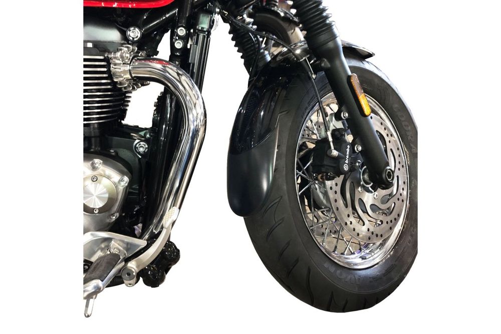 PUIG 3899N Verlängerung des vorderen Schutzblechs passend fuer TRIUMPH BONNEVILLE SPEEDMASTER Schwarz