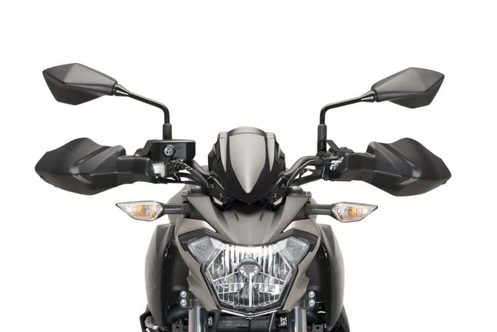 PUIG 9398J Handschutzprotektoren passend fuer KAWASAKI Z650 Mattschwarz