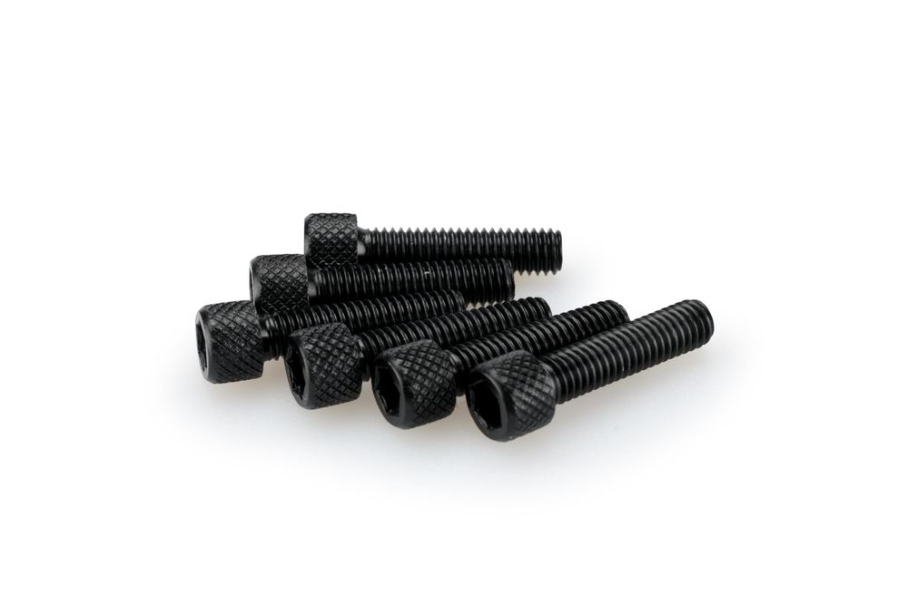 PUIG 0544N Muttern aus Anodisierten Aluminium passend fuer UNIVERSAL UNIVERSAL Schwarz