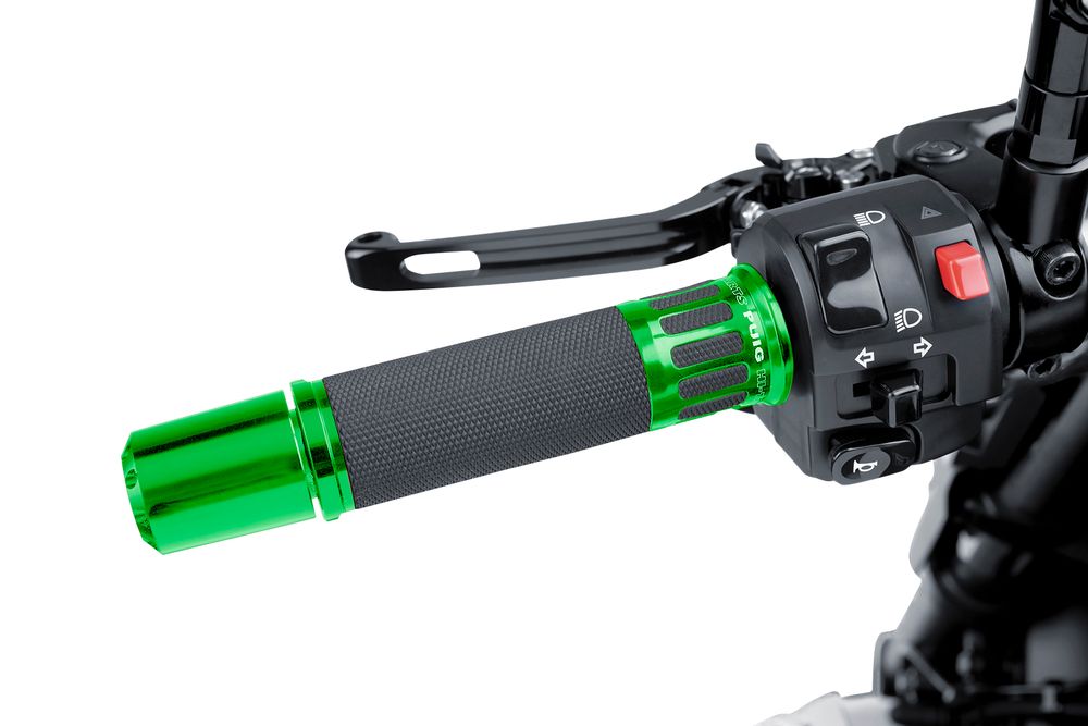 PUIG 8188V Racing Griffe passend fuer KAWASAKI KLE500 Grün