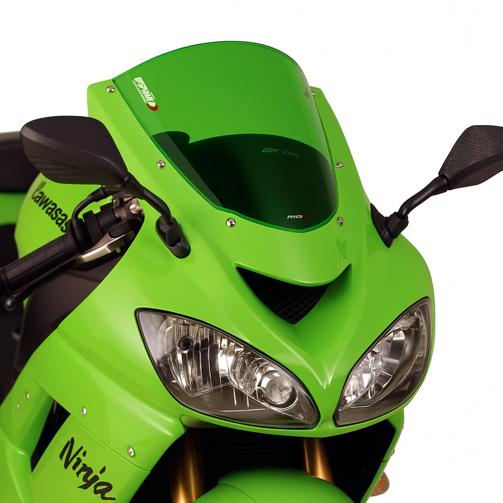 PUIG 1657V Racingscheibe passend fuer KAWASAKI ZX-10R Grün