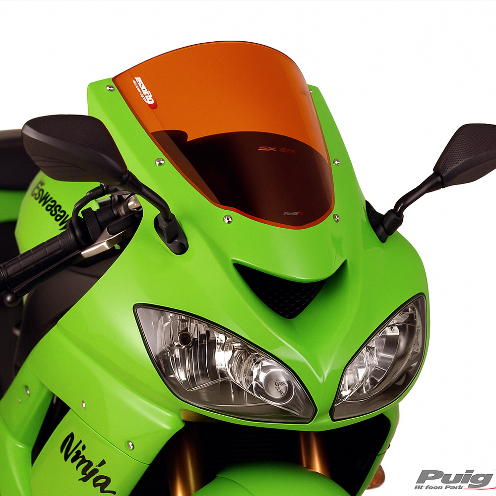 PUIG 1657T Racingscheibe passend fuer KAWASAKI ZX-10R Orange