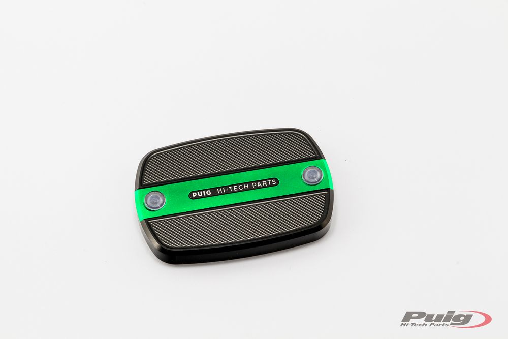 PUIG 9269V Vorderer Bremsflüssigkeitsbehälterdeckel passend fuer YAMAHA T-MAX 500 Grün