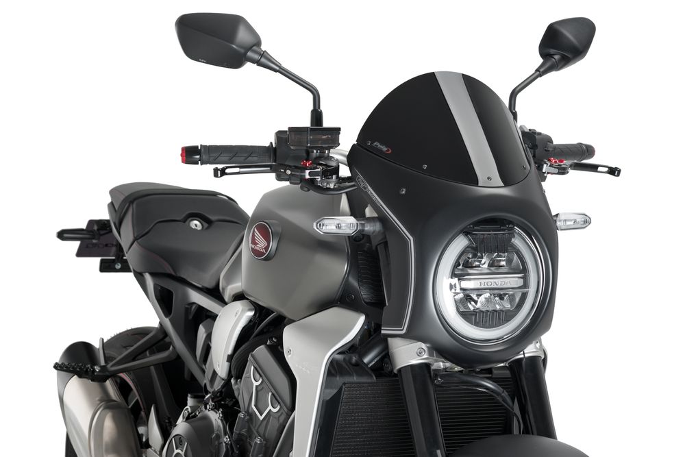 PUIG 3133N Retro-Verkleidungscheibe passend fuer HONDA CB1000R NEO SPORTS CAFE Schwarz