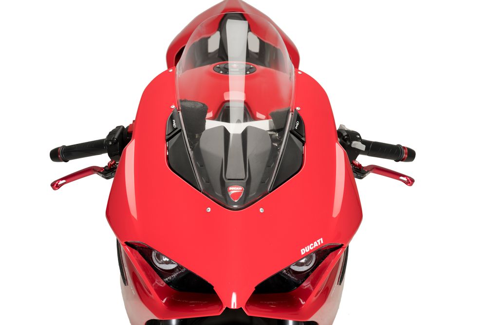 PUIG 20427N Rückspiegel Kappen passend fuer DUCATI PANIGALE V2 Schwarz