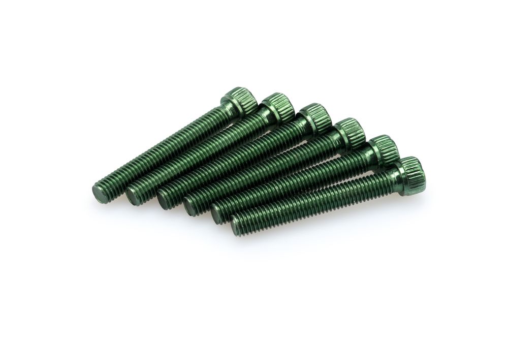 PUIG 0540V Muttern aus Anodisierten Aluminium passend fuer UNIVERSAL UNIVERSAL Grün