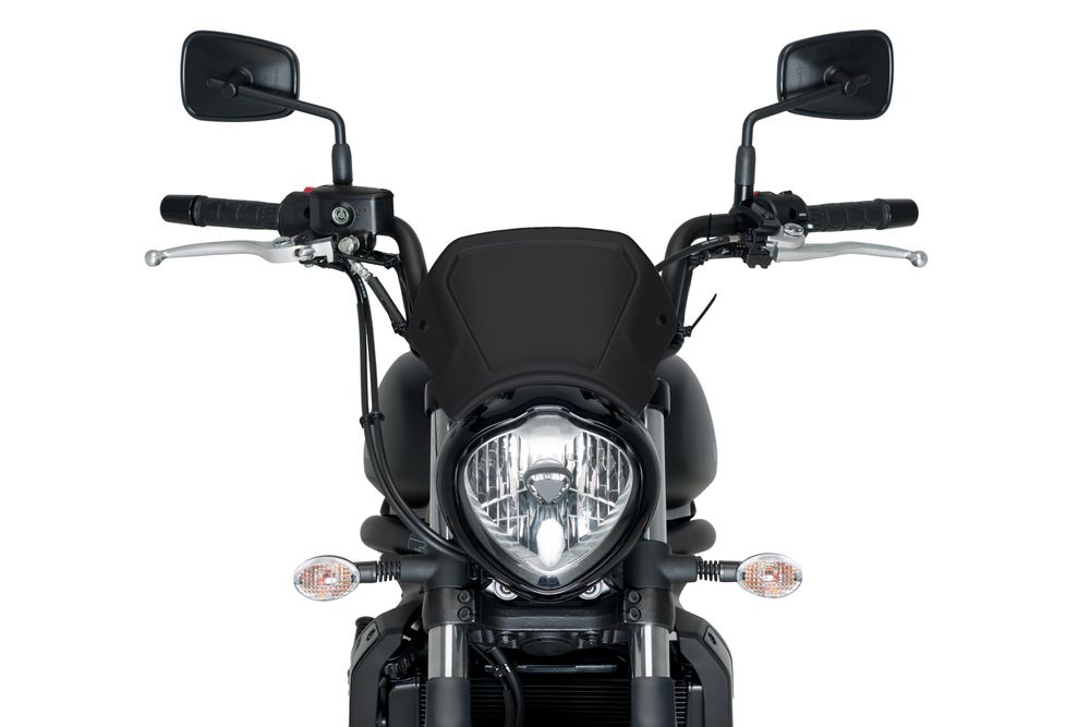 PUIG 3592N ALU Frontplatte passend fuer KAWASAKI VULCAN S Schwarz