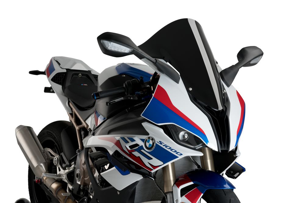 PUIG 3641N R-Racer Scheibe passend fuer BMW S1000RR Schwarz